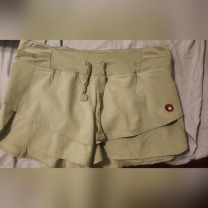 Canada Weather Gear Athletic Shorts XL Green 2-in-1 Lined Running Hiking